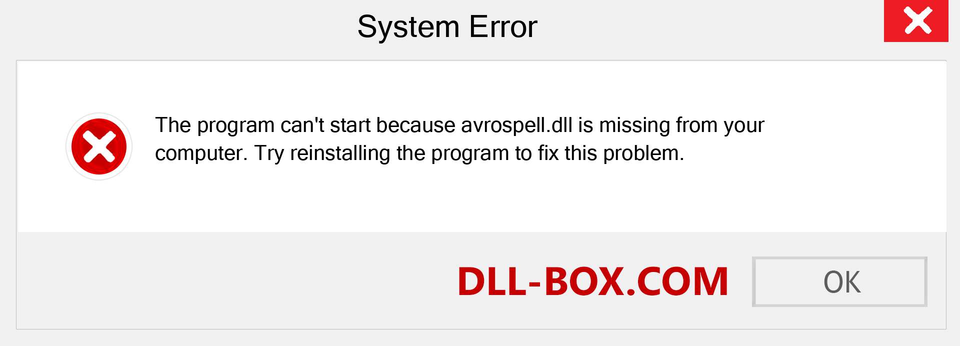  avrospell.dll file is missing?. Download for Windows 7, 8, 10 - Fix  avrospell dll Missing Error on Windows, photos, images